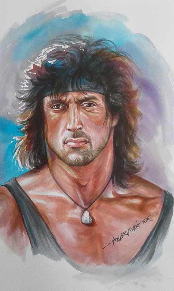 Sylvester Stallone as “Rambo”