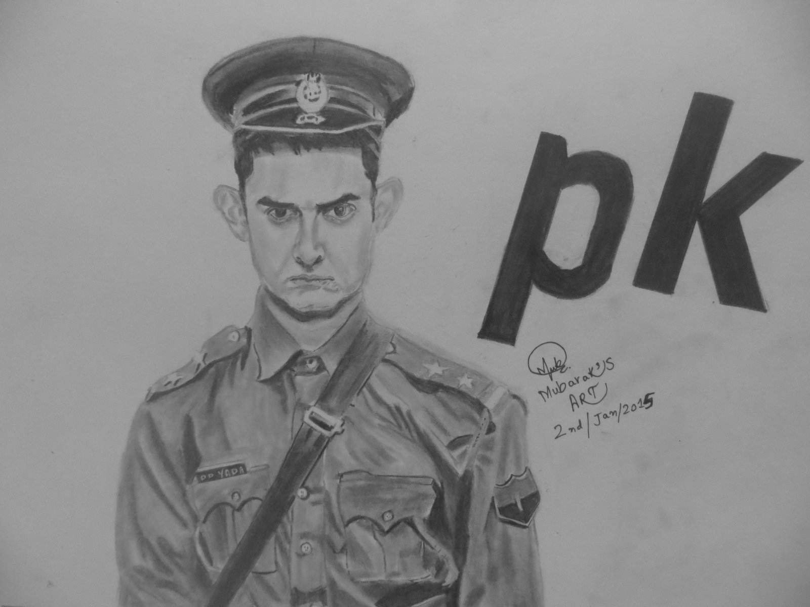 PK Aamir khan sketch